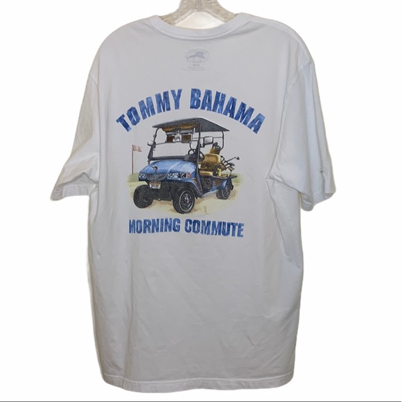 TOMMY BAHAMA-Golf Cart Morning Commute Tee Sz M - Picture 3 of 5